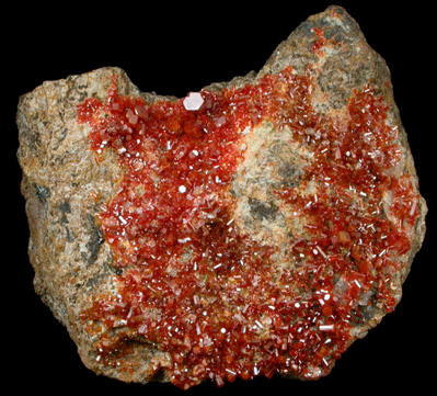 Vanadinite from Old Yuma Mine, west of Tucson, Pima County, Arizona