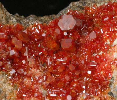 Vanadinite from Old Yuma Mine, west of Tucson, Pima County, Arizona