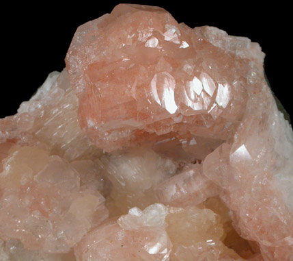 Apophyllite (pink) from Bombay Pada Quarry, Mumbai (Bombay), Maharastra, India