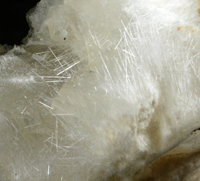 Mesolite on Apophyllite from Upper New Street Quarry, Paterson, Passaic County, New Jersey