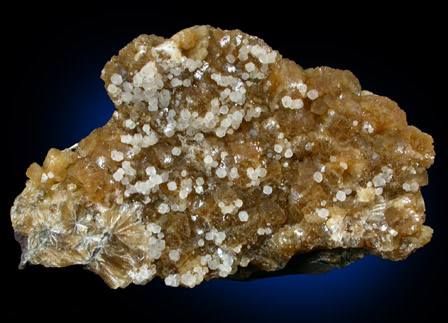 Calcite on Stilbite from Kibblehouse Quarry, Perkiomenville, Montgomery County, Pennsylvania
