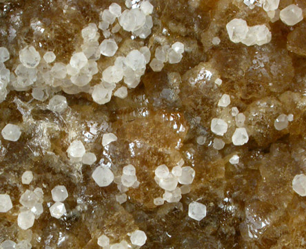 Calcite on Stilbite from Kibblehouse Quarry, Perkiomenville, Montgomery County, Pennsylvania