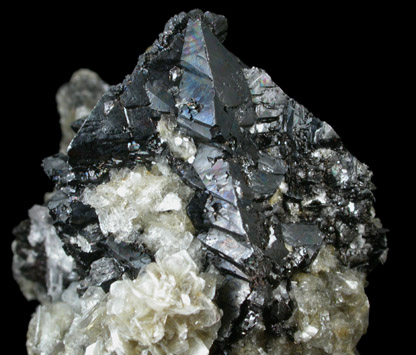 Cassiterite (twinned) on Muscovite from Xuebaoding Mountain, Pingwu, Sichuan, China