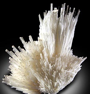 Natrolite with Calcite from Upper New Street Quarry, Paterson, Passaic County, New Jersey