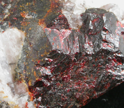 Zincite with Willemite from Franklin Mining District, Sussex County, New Jersey (Type Locality for Zincite)