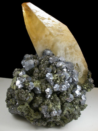 Calcite, Galena, Pyrite from Viburnum Trend Lead District, Reynolds County, Missouri