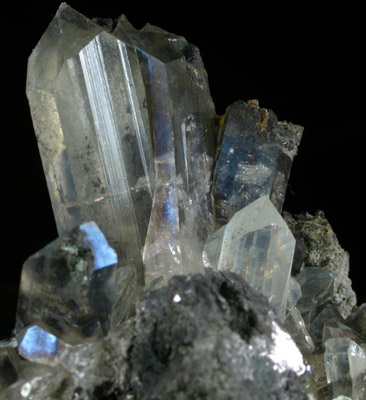 Anglesite on Galena from Touissit Mine, 21 km SSE of Oujda, Jerada Province, Oriental, Morocco