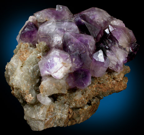 Quartz var. Amethyst from Edgewater, Delaware County, Pennsylvania