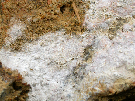 Hydrozincite from Chester County Mine, Phoenixville, Chester County, Pennsylvania