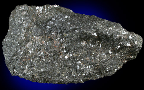Graphite, Almandine in Hornblende from Olafson's Iron Mine, Huff's Church, Hereford Township, Berks County, Pennsylvania