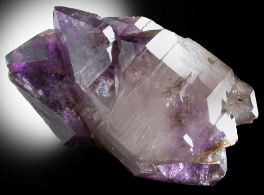 Quartz var. Amethyst from Radley Run, near Pocopson, Chester County, Pennsylvania