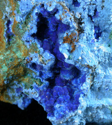 Cyanotrichite with Brochantite from Grandview Mine, Coconino County, Arizona