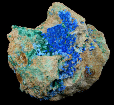 Cyanotrichite with Brochantite from Grandview Mine, Coconino County, Arizona