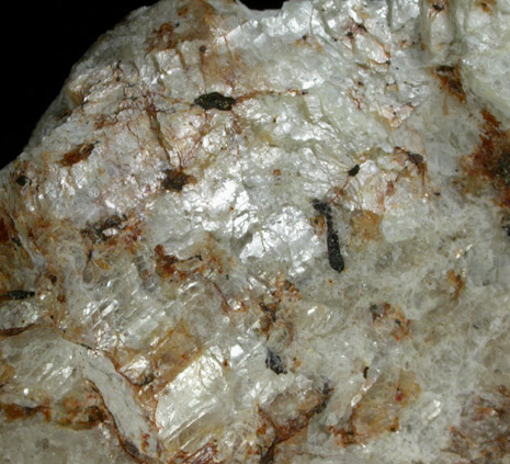 Titantaramellite in Sanbornite with Gillespite from Esquire Mine No. 1, Rush Creek, Fresno County, California (Type Locality for Titantaramellite)