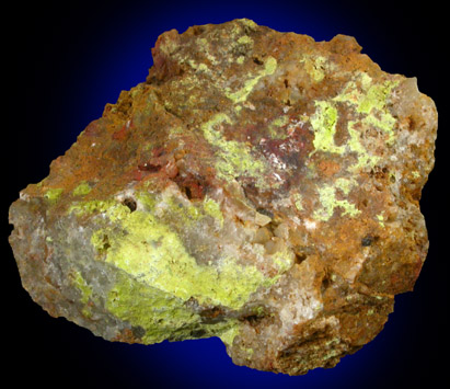 Bismite on Quartz from Baker, San Bernardino County, California