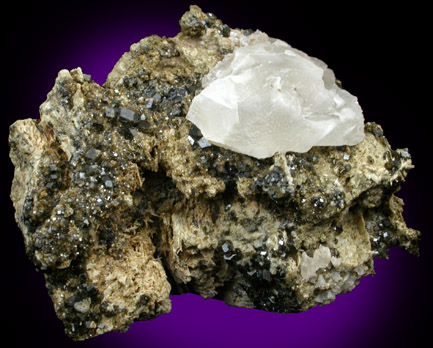 Magnesite and Andradite var. Melanite Garnet from Red Ledge Prospect, San Benito County, California