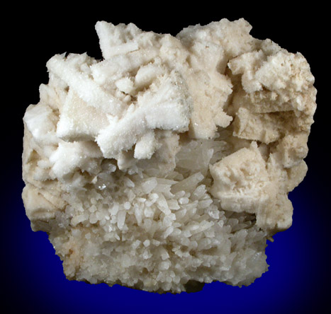 Calcite pseudomorph after Barite with Quartz from (Goodfro Mine), Ouray County, Colorado