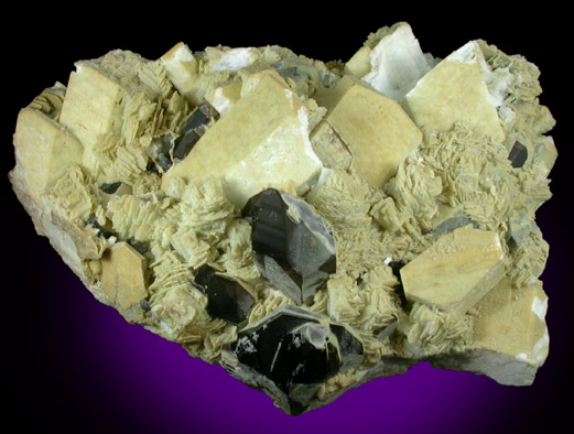 Microcline, Albite, Smoky Quartz from Moat Mountain, Hale's Location, Carroll County, New Hampshire