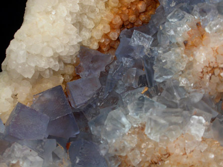 Fluorite on Quartz from Blanchard Mine, Hansonburg District, 8.5 km south of Bingham, Socorro County, New Mexico