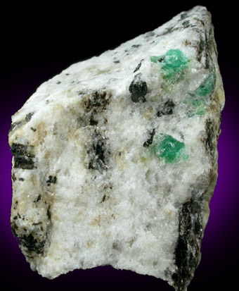 Beryl var. Emerald from Crabtree Emerald Mine, Spruce Pine District, Mitchell County, North Carolina