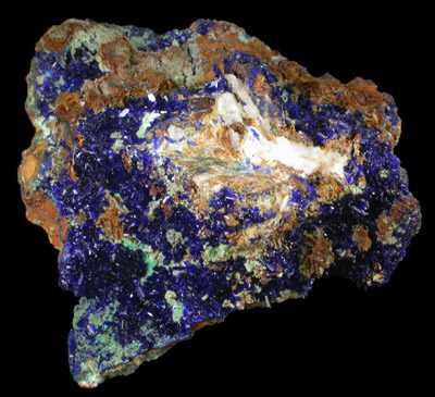 Azurite from El Cobre Mine, Concepcion del Oro, Zacatecas, Mexico