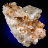 Vanadinite on Quartz from Apex Mine, San Carlos, Mun. de Manuel Benavides, Chihuahua, Mexico