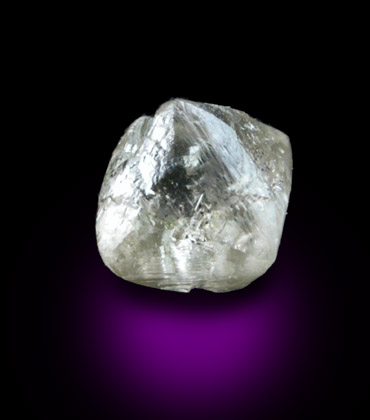 Diamond (0.99 carat octahedral crystal) from Mirny, Republic of Sakha (Yakutia), Siberia, Russia