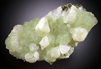 Datolite on Prehnite from Prospect Park Quarry, Prospect Park, Passaic County, New Jersey