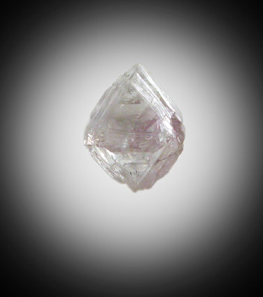 Diamond (0.32 carat pink octahedral crystal) from Oranjemund District, southern coastal Namib Desert, Namibia