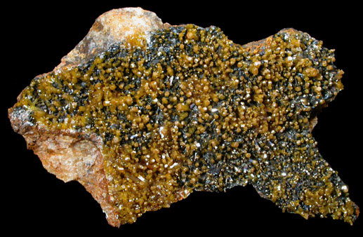 Mimetite on Cesarolite from Guatomo Mine, near Tham Thalu, south of Hat Yai, Yala Province, Thailand