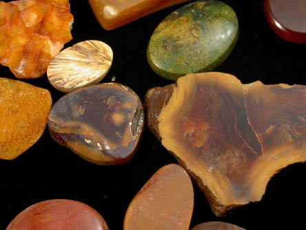 Quartz var. Carnelian from Stirling Brook, Watchung, Somerset County, New Jersey