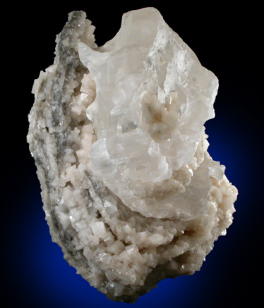 Gypsum var. Selenite with Dolomite from Rochester, Monroe County, New York