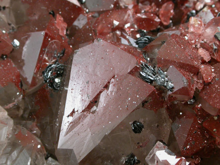 Hematite, Quartz, Calcite from Cleator Moor, West Cumberland Iron Mining District, Cumbria, England