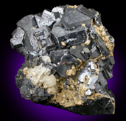 Galena with Calcite from Freiberg District, Saxony, Germany