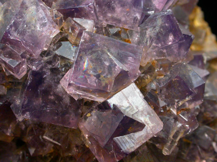 Fluorite - twinned crystals from Frazer's Hush Mine, Rookhope, Weardale, County Durham, England