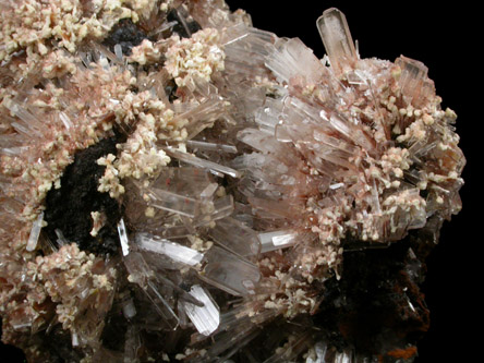 Hemimorphite and Calcite from Mina Ojuela, Mapimi, Durango, Mexico