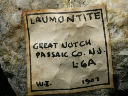 Thomsonite and Laumontite from Francisco Brothers Quarry, Great Notch, Passaic County, New Jersey