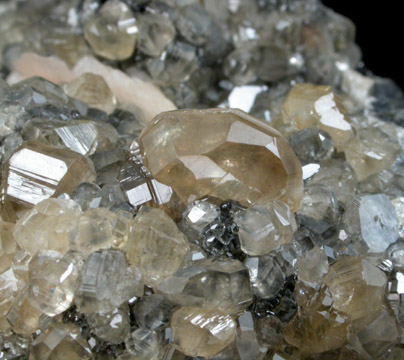 Cerussite on Barite from Mibladen, Haute Moulouya Basin, Zeida-Aouli-Mibladen belt, Midelt Province, Morocco