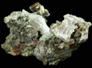 Vesuvianite, Grossular Garnet, Actinolite from 600 m pit, Goodall Farm Quarry, Sanford, York County, Maine