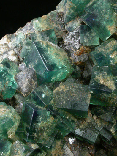 Fluorite and Galena from Rogerley Mine, Northern Pennine Mountains, Weardale, Durham, England