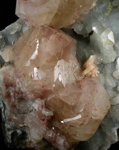 Apophyllite with Stilbite, Calcite, Quartz from Aurangabad, Maharashtra, India