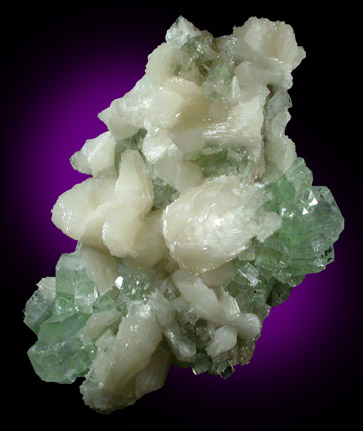 Stilbite, Apophyllite, Powellite from Jalgaon, Maharashtra, India