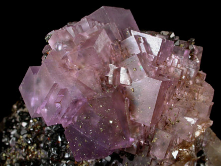 Fluorite on Sphalerite from Elmwood Mine, Carthage, Smith County, Tennessee