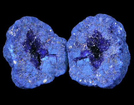 Azurite nodule from Blue Ball Mine, 4.8 km south of Miami, Gila County, Arizona