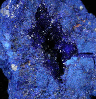 Azurite nodule from Blue Ball Mine, 4.8 km south of Miami, Gila County, Arizona