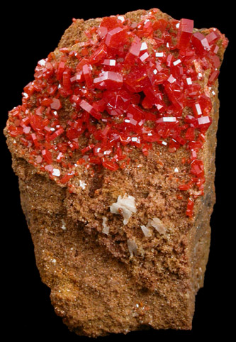 Vanadinite from Mibladen, Haute Moulouya Basin, Zeida-Aouli-Mibladen belt, Midelt Province, Morocco