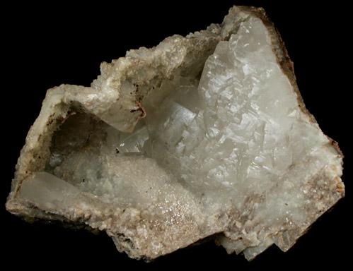 Apophyllite and Calcite epimorph after Calcite from Fengjiashan Mine, near Daye, Hubei Province, China