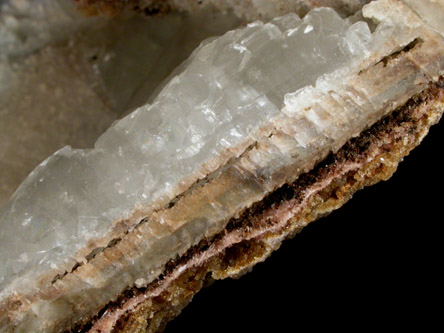 Apophyllite and Calcite epimorph after Calcite from Fengjiashan Mine, near Daye, Hubei Province, China