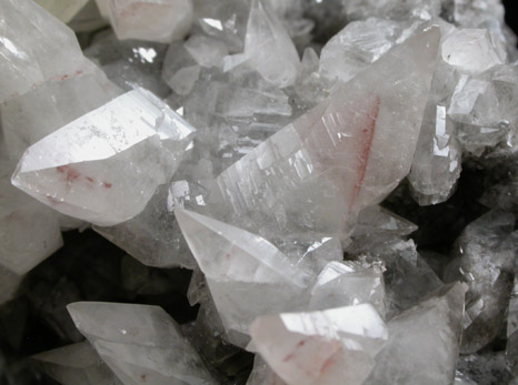 Calcite with Realgar inclusions from Shimen Mine, Hunan, China
