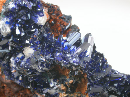 Azurite from Touissit Mine, 21 km SSE of Oujda, Jerada Province, Oriental, Morocco